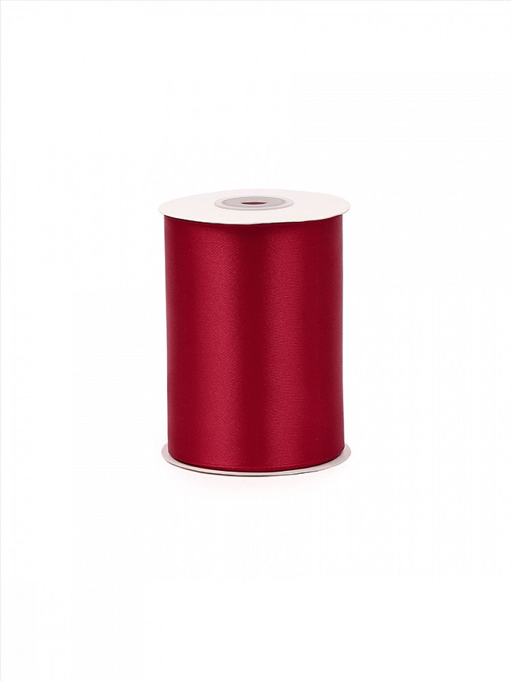 Лента атласная 1-сторонняя 100.0 мм / 22.5±1 метра, 3091 т.красный, Magic4Hobby