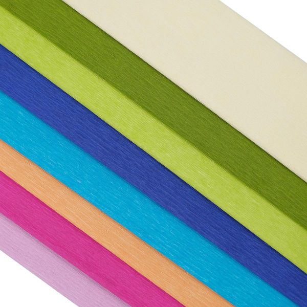 Бумага креповая 50х200 см, 35 г/м², 8 цветов Ассорти 1 Astra&Craft