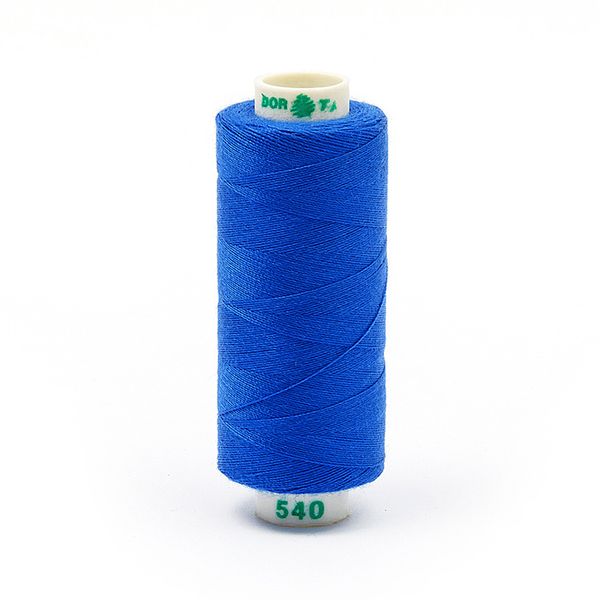 Нитки швейные бытовые Dor Tak 40/2, 366 м / 10 кат., 540 синий
