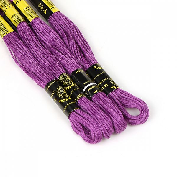 Мулине ПНК им.Кирова цв.1710 т.сиреневый, 24 мотка по 8 метров