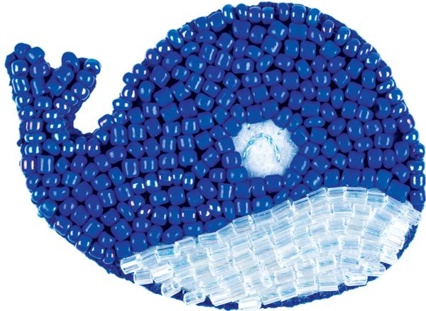 Набор для вышивания Klart 10-041, Брошь. Кит, 5.5х4 см