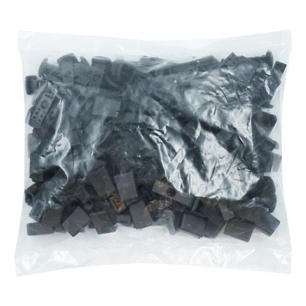 Наконечник для шнура пластик 17х11 мм, ПП, черный, 100 шт