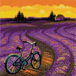 Алмазная (кристальная) мозаика Фрея, Лавандовое настроение, 25х25 см