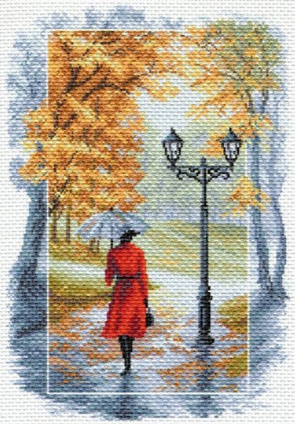 Рисунок на канве Матренин Посад 37х49 - 1675 Соло под дождем