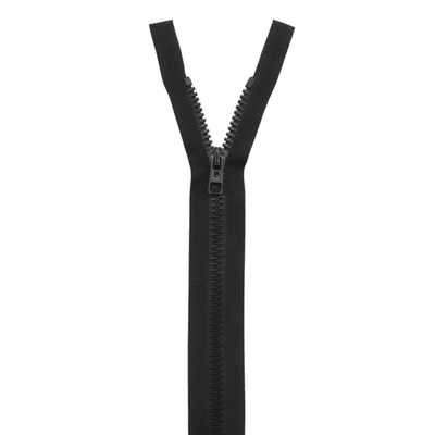 Молния трактор Arta Т6 (6 мм) 1 зам., разъем., 30 см, цв. 077 черный, уп.5 шт