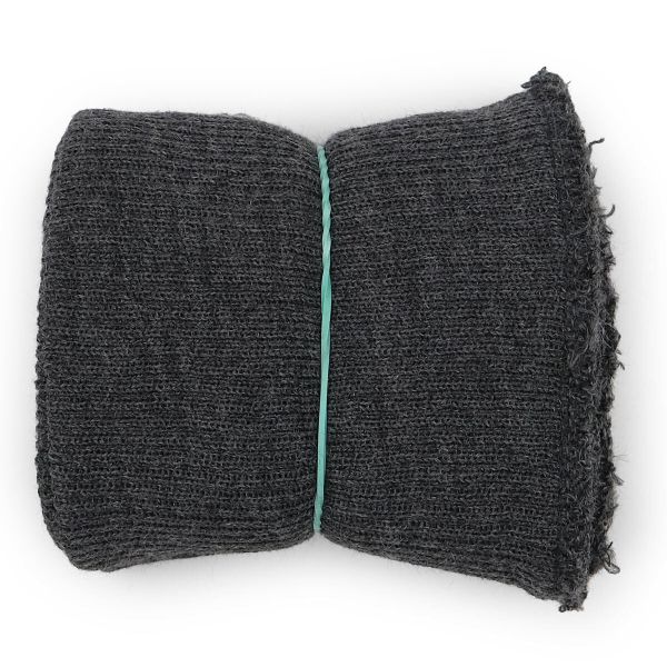 Подвяз (довяз) трикотажный с манжетами (комплект): подвяз 10.0х40.5 см, 2 манжета 7х10 см, тонкие, 373/м антрацит