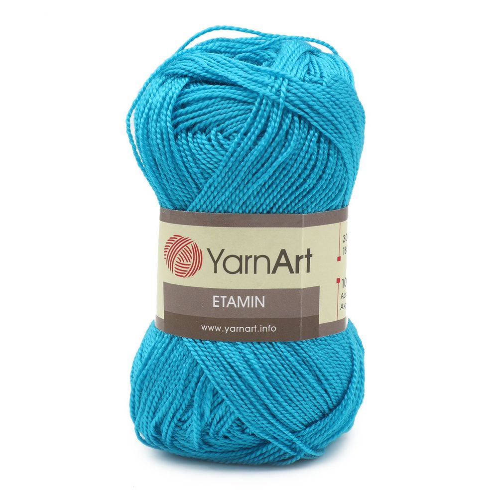Пряжа YarnArt (ЯрнАрт) Etamin / уп.10 мот. по 30 г, 180м, 425 бирюза /TOS/