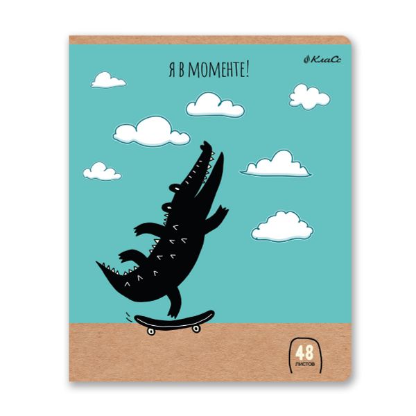 Тетрадь ученическая общая, A5+ 48 л. на скобе 65 г/м², белизна 100%, 10 шт, линия в термоусадочной пленке, 000761 Кроко-тетрадь, Светоч 48ТЕТл-001