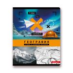 Тетрадь предметная Время действовать A5+ 48 л. на скобе, 10 шт, клетка, География 48ТСК5 000138, Светоч