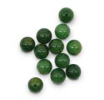 Бусины натуральный камень нефрит 8 мм, 12 шт в упак, Астра
