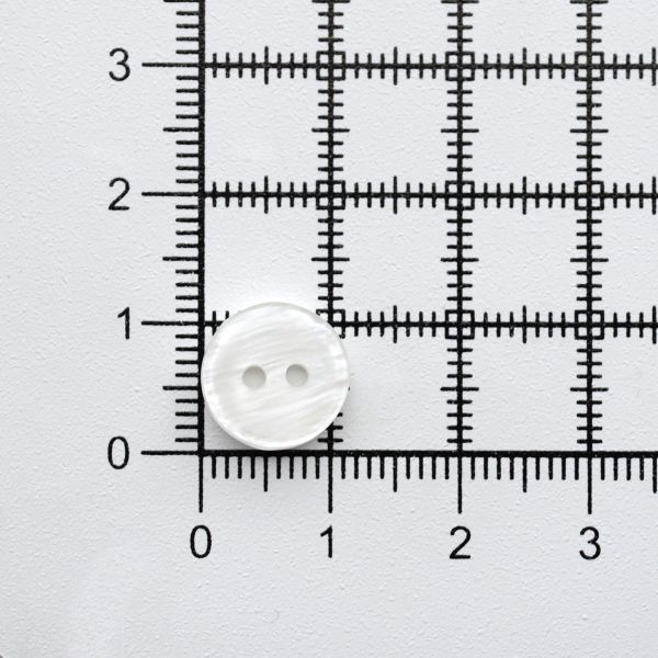 Пуговицы 2 прокола 18L (11мм), пластик (Wht-01 белый), 72 шт, CN 2802