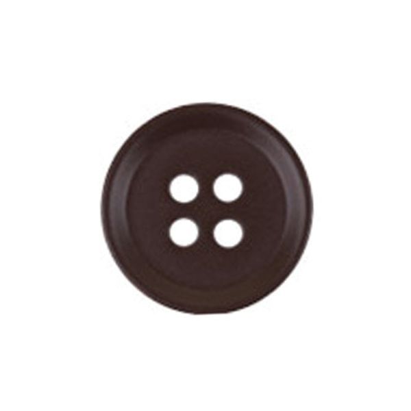 Пуговицы 4 прокола костюмные 20 мм, 24 шт, D570 т.коричневый, Gamma LQ 0025