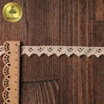 Кружево вязаное (тесьма) 15 мм цв.01 натуральный, уп. 50 м, M09937, Kruzhevo