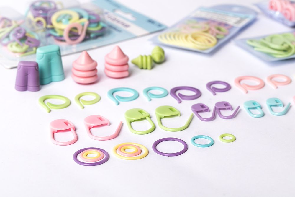 Маркировочные кольца ⌀6, 10, 17 мм, пластик, 50 шт, в чехле, Gamma MKK-50