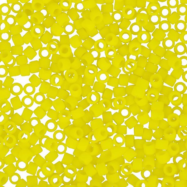 Бисер Toho 11/0 Treasure 2 (1.6 мм), 25 г (5х5 г), 0042F лимонный/матовый