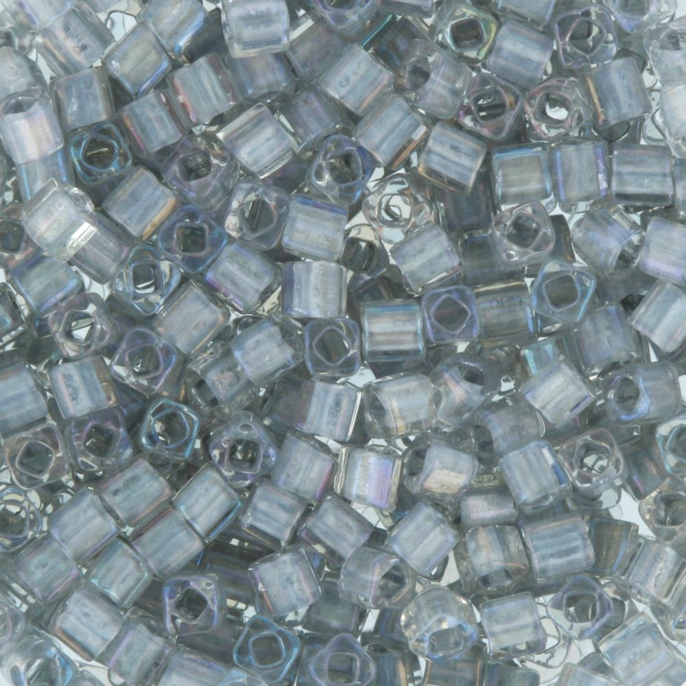 Бисер Toho Cube 2 (1.5 мм), 25 г (5х5 г), 0261 св.серый/радужный