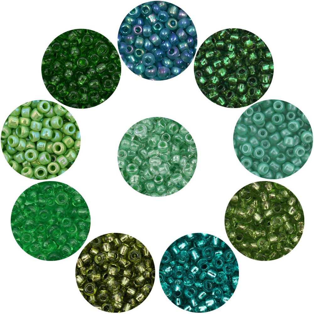 Набор бисера 11/0 ассорти №22 в тубе, 10 цветов, Astra&Craft