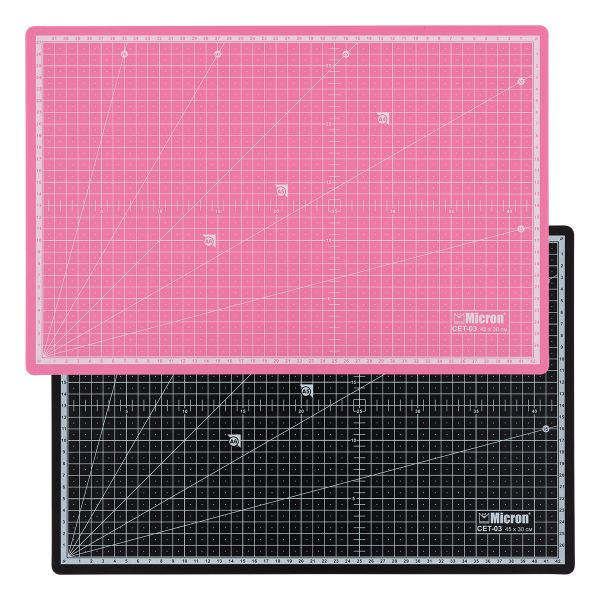 Коврик (мат) для резки двусторонний 45х30 см, (А3), п/п термоэластопласт, CET-03, Micron
