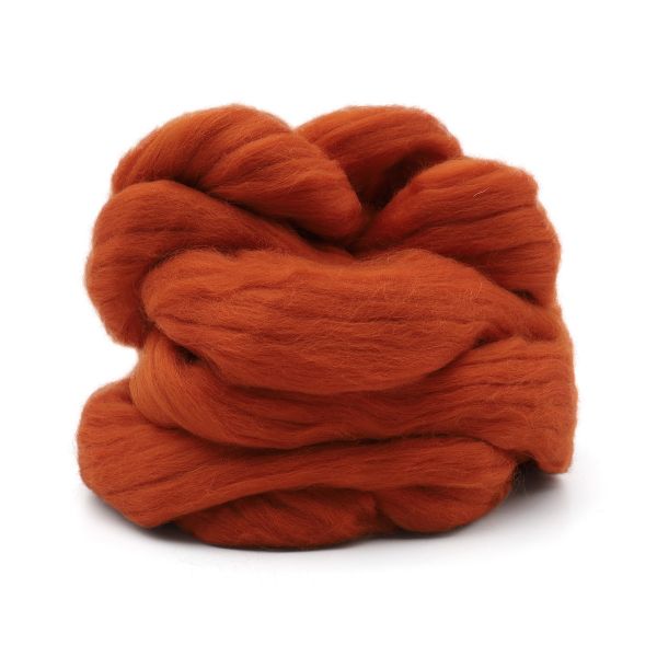 Шерсть для валяния мериносовая тонкая 100%, 100 гр. (250 рябина)