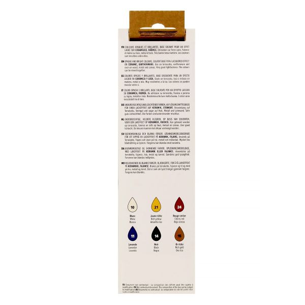 Набор красок Pebeo Ceramic Открытие по керамике и металлу 6 цв. 20 мл