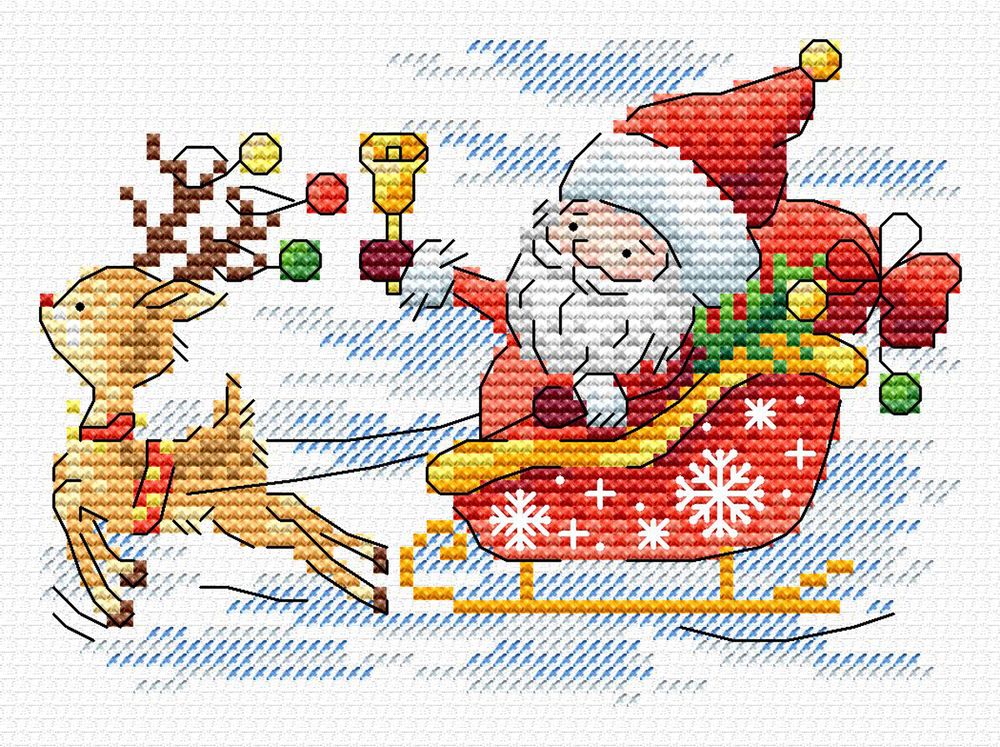 Набор для вышивания нитками МП Студия (Жар-птица), Навстречу чудесам, 10х13 см