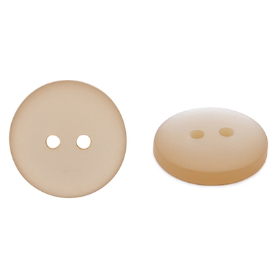Пуговицы на 2 прокола 22L (14мм), пластик (col.27 светло-бежевый), CR-K18M, 144 шт