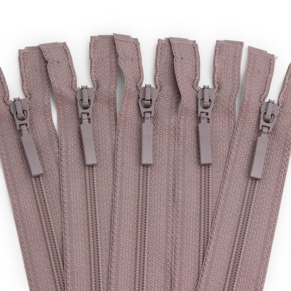 Молния спираль (витая) Arta Т5 (5 мм) 1 зам., разъем., 80 см, цв. 327 серый, уп.5 шт