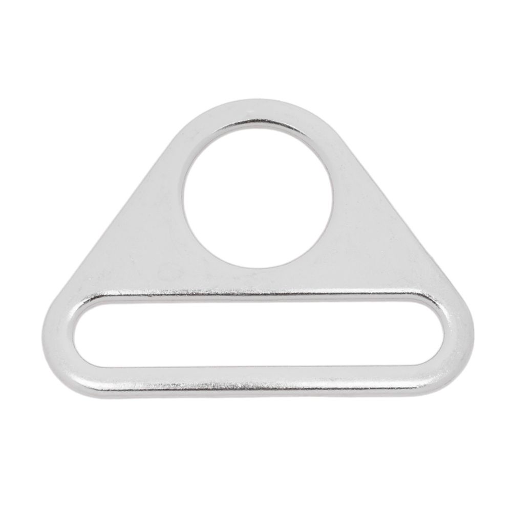 Рамка треугольная литая металл 38 мм, 20 шт, никель, ZH-65