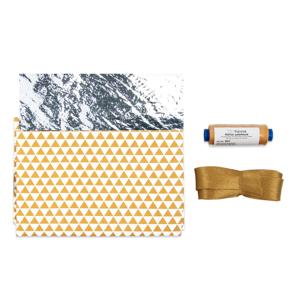 Набор для изготовления прихваток, №01 треугольники св. коричневый, Gamma NDIPO
