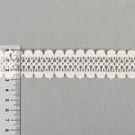 Кружево гипюр (плетёное) 28 мм / 10 ±0.2 метра, GP003CR кремовый, Gamma GGM-2802