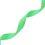 Лента репсовая (в рубчик) 12.0 мм, 085 яркий салат, уп.18,28 м