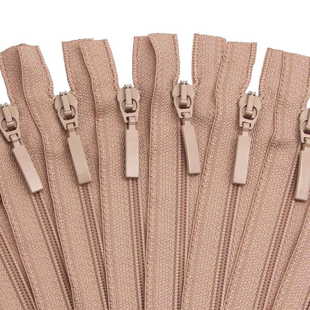 Молния спираль (витая) Arta Т5 (5 мм) 1 зам., н/раз., 18 см, цв. 128 бежевый, уп.10 шт