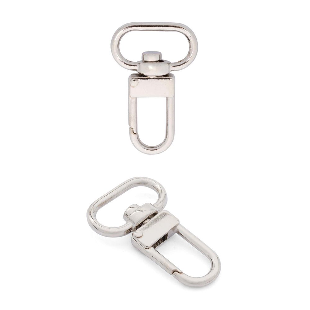 Карабин металл 17.0 мм (35х21 мм), PM43 HM01, никель, уп.20 шт