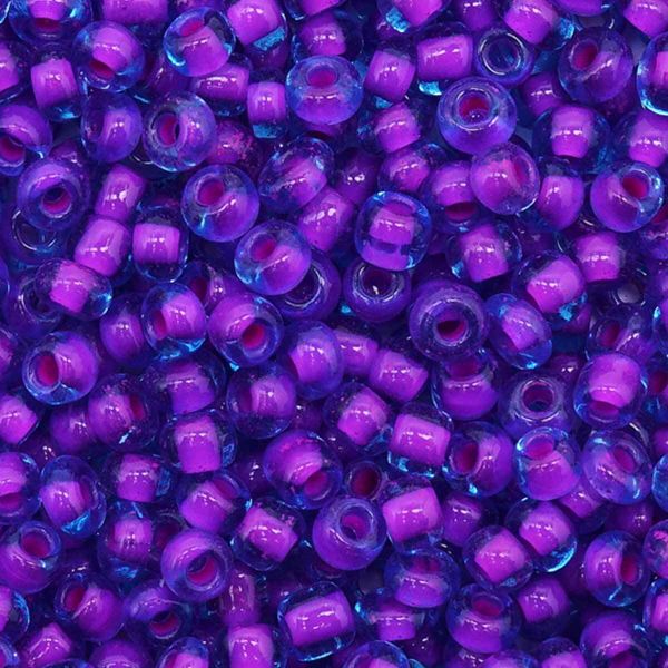 Бисер Astra&Craft 11/0 (2.1 мм), 200 г (10х20 г), цв. 303 фиолетовый/с цвет. центром