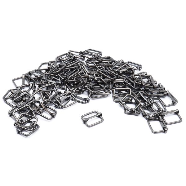 Рамка регулировочная металл 16 мм (19.8х17.2 мм, ⌀1.9 мм), чер.никель, 100 шт, 2AR027