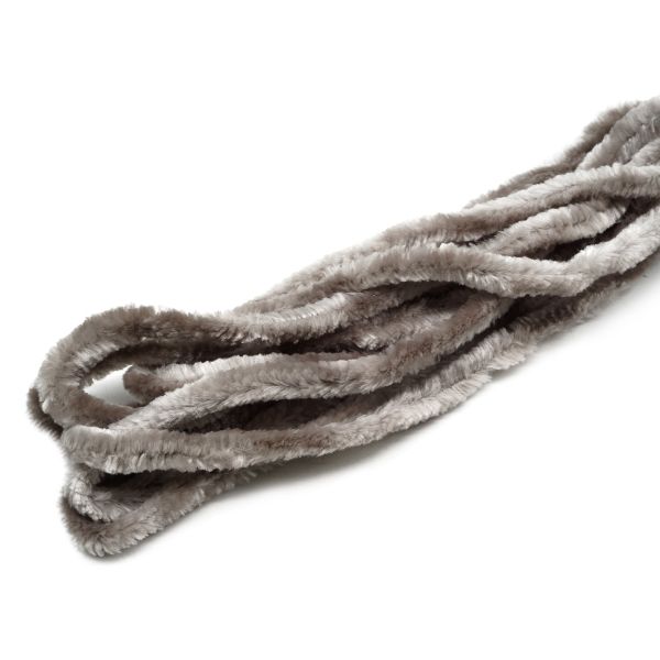 Синель для брошей 5 мм / 3 метра, цвет серый