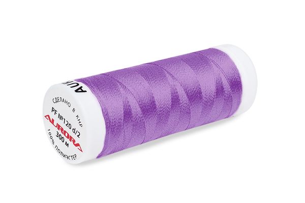 Нитки для креативных работ Aurora №120, 300 м, цв. PF673, 5 катушек