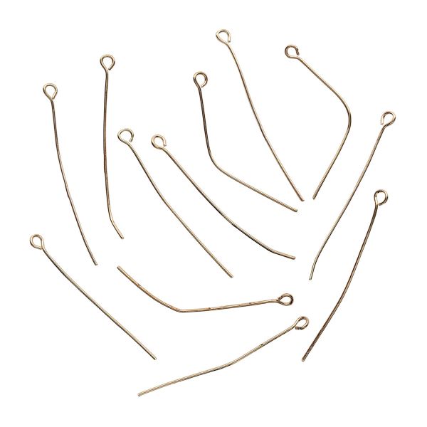 Штифт с петлей 40 мм, 50 шт/упак, Astra&Craft (Золото) 4AR261/262