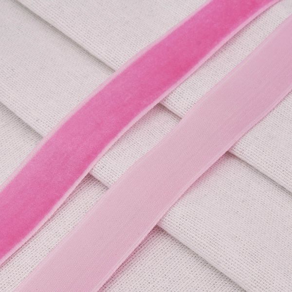 Лента бархатная (тесьма) 20.0 мм / 32.9±2 метров, 0081-1901, 11 малиновый