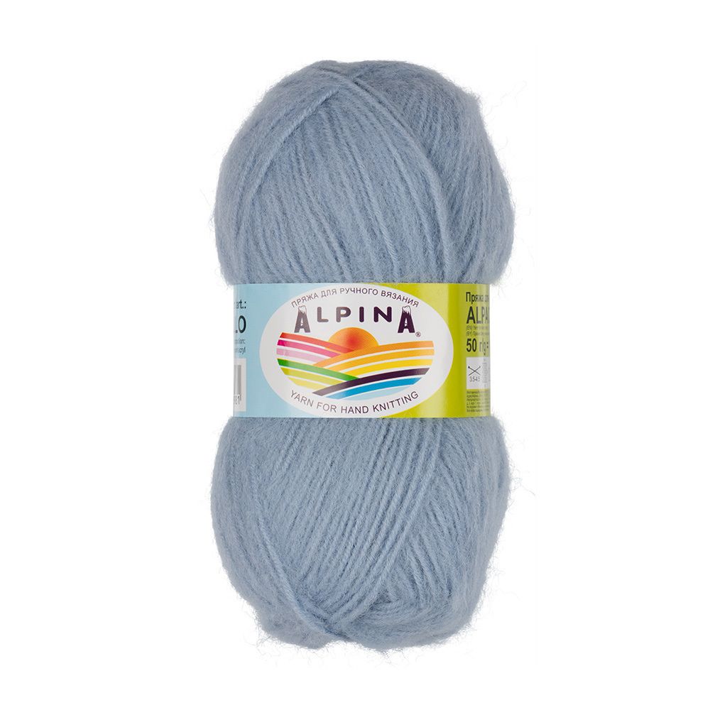 Пряжа Alpina Alpaca Pollo / уп.4 мот. по 50г, 125м, 04 св.голубой