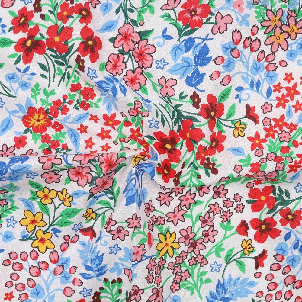 Ткань для рукоделия ситец набивной арт 43 рис 21219 вид 1 Полевые цветы, 40х50 см, Astra&amp;Craft