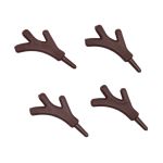 Оленьи рожки 3,2смх2,5см, пластик, уп/2пары, коричневый