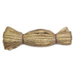 Тесьма плетеная отделочная, золото, 7 мм х30 м (золотой), 30 м