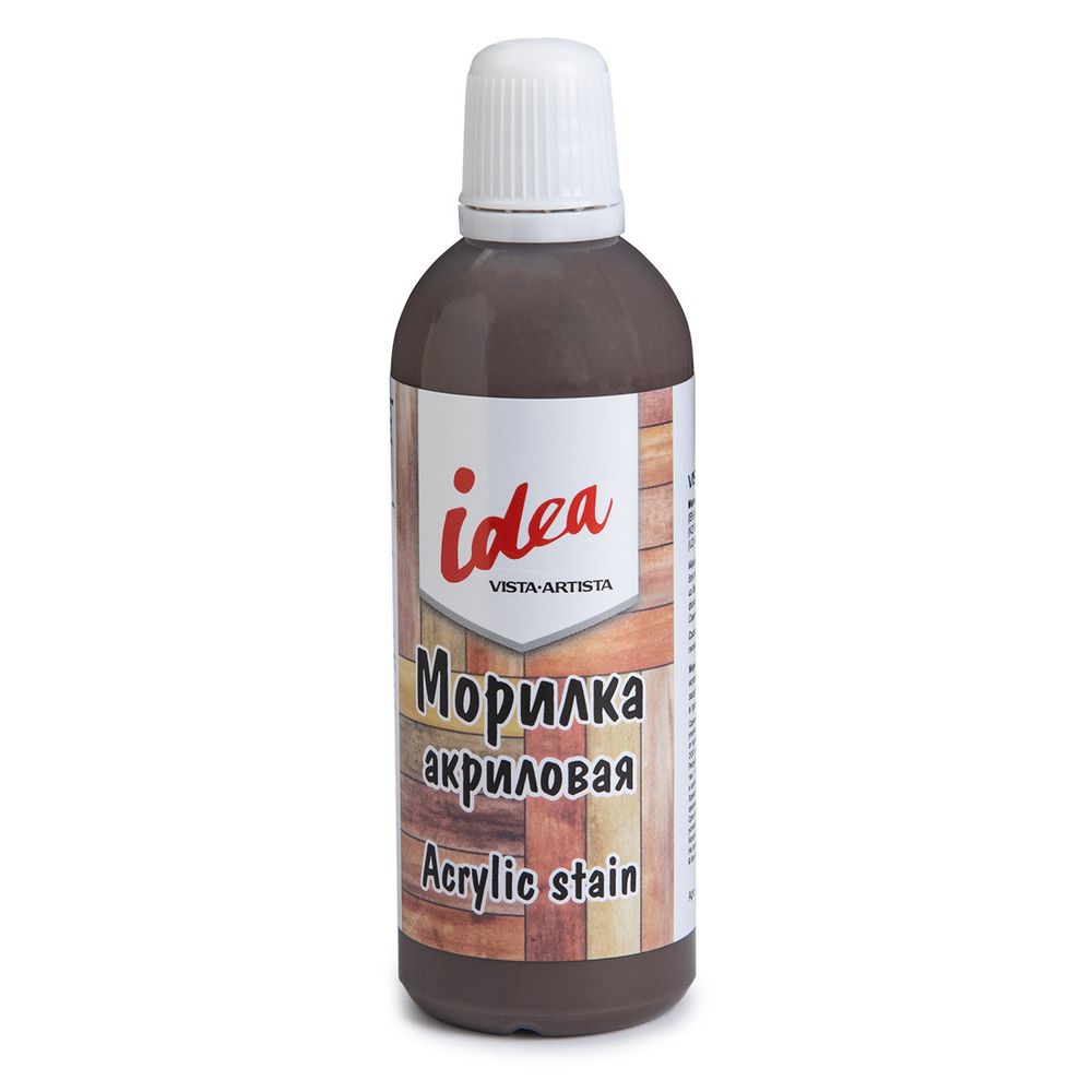 Морилка акриловая, 6 шт, 80 мл, 09 коричневый/brown, Vista-Artista ASV-01