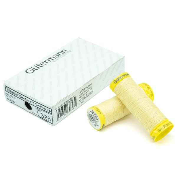 Нитки отделочные Gutermann Deco Stitch 70, 70м, 325 шампань, 5 катушек