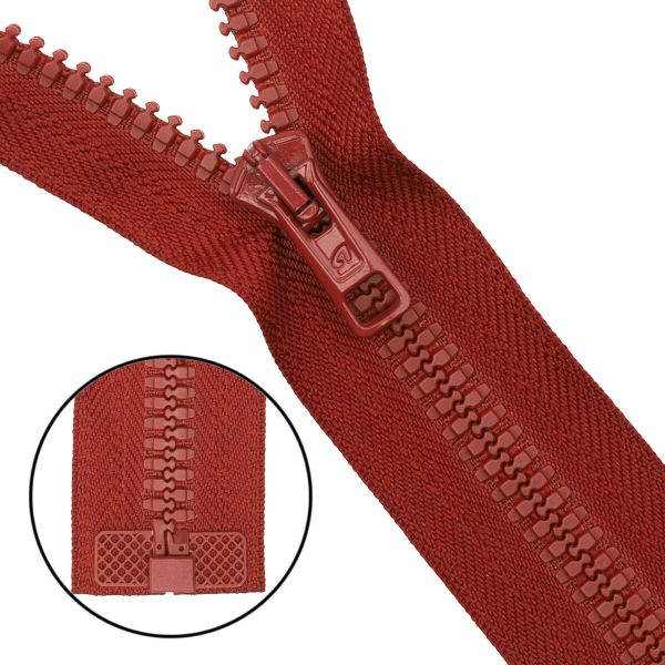 Молния трактор Arta Т6 (6 мм) 1 зам., разъем., 50 см, цв. 010 терракотовый, 5 шт