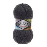 Пряжа Alize (Ализе) Burcum Klasik / уп.5 мот. по 100 г, 210м, 195 антрацит меланж A