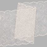 Кружево бельевое эластичное 240 мм / 13.72 м, цв. C571 молочный