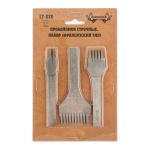 Пробойники для кожи строчные, набор (французский тип) для кожи, косой зуб, шаг 3.38 мм, Промысел, LT-026