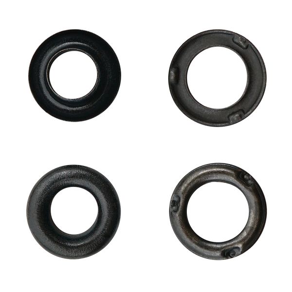 Люверсы металл ⌀_4.4 мм (внутр.), №2, сталь, оксид, 100 шт, New Star